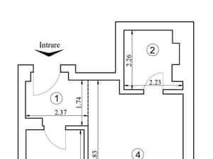 Apartament cu o camera, Pasaj Octav Bancila, 41mp, 85.000 euro — miniatura 3