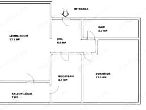 Apartament 2 camere 58 mpu mobilat si utilat premium Doamna Stanca — miniatura 8