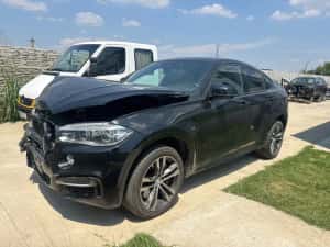 Vand BMW X6 M F16 M50d 3.0 381cp interior individual cognac led avariat lovit camere trapa tableta interior full electric Harman Kardon — miniatura 2