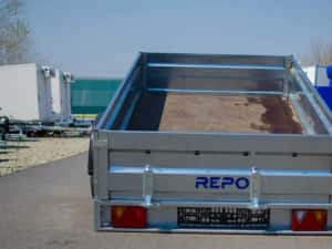 Remorcă REPO – Nouă, 750kg, Basculabilă, carte rar — miniatura 7