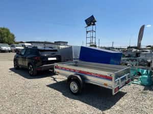 Remorcă REPO – Nouă, 750kg, Basculabilă, carte rar — miniatura 9