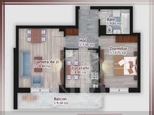 2 camere decomandat -Oferta lansare proiect Theodor Pallady