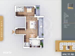 Apartament 2 camere cu 2 bai Bloc Finalizat Theodor Pallady — miniatura 4