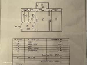 Vand apartament 2 camere DORALY MALL — miniatura 3