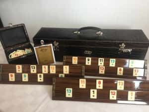Joc Remi Remy Rummy Star Elit din lemn masiv, lăcuit. SIGILAT! — miniatura 7