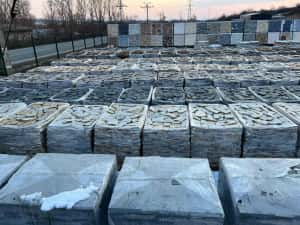 Piatra poligonala de munte placari si pavaje ardezie marmura alba — miniatura 8