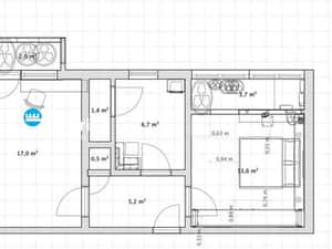 Apartament 3 camere semidecomandat, 67 mp, Podu Ros! — miniatura 3