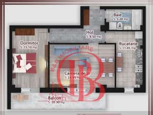 2 camere decomandat -Bucatarie generoasa-Titan-Pallady — miniatura 3
