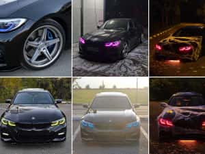 BMW 330e G20 INDIVIDUAL (piele albastra) 420cp FULL cu GESTURE CONTROL — miniatura 5