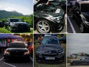 BMW 330e G20 INDIVIDUAL (piele albastra) 420cp FULL cu GESTURE CONTROL — miniatura 6