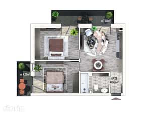 Apartament 3 camere , ESTIMO Apahida — miniatura 6