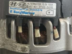 Alternator Kia Sportage Ql, Qle 2015 - > 1.6 Crdi D4Fe 37300-2U200 — miniatura 3