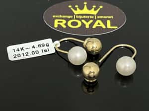 Bijuteria Royal CB : Cercei aur 14k 4,69 grame — miniatura 2