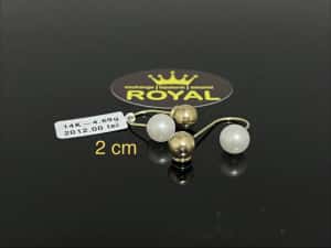Bijuteria Royal CB : Cercei aur 14k 4,69 grame — miniatura 6
