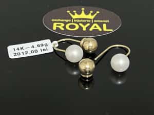 Bijuteria Royal CB : Cercei aur 14k 4,69 grame — miniatura 10