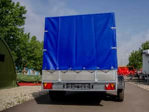 Remorca Repo 750 kg ,Apicola,Auto,cu prelata ,noua — miniatura 2