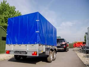 Remorca Repo 750 kg ,Apicola,Auto,cu prelata ,noua — miniatura 10