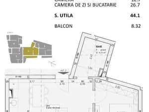 Apartament 2 camere, finisat, nZEB, Central — miniatura 3