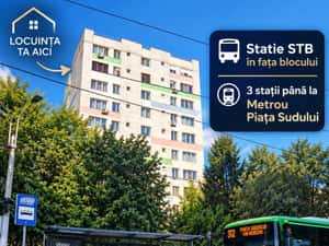Apartament mobilat Centrala proprie Metrou 3 statii Stb — miniatura 2