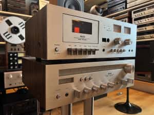 Receiver/Statie Akai AA-1020L si deck Akai CS-705D — miniatura 2