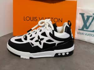 Adidasi Louis Vuitton Trainer Sneaker Black-White Produs Nou-Full Box — miniatura 3