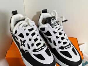 Adidasi Louis Vuitton Trainer Sneaker Black-White Produs Nou-Full Box — miniatura 4