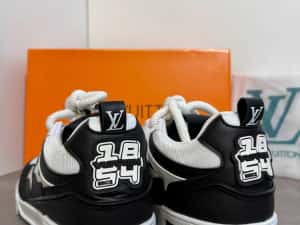 Adidasi Louis Vuitton Trainer Sneaker Black-White Produs Nou-Full Box — miniatura 6