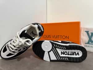 Adidasi Louis Vuitton Trainer Sneaker Black-White Produs Nou-Full Box — miniatura 7
