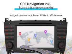 Navigatie Mercedes C Class W203 DVD + Camera Marsarier — miniatura 6