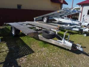 Platforma transport auto ALUMINIU, 1 axa sau doua, NOUA!!, OFERTA!!!