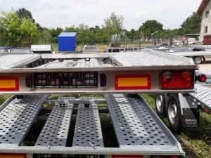 Platforma transport auto ALUMINIU, 1 axa sau doua, NOUA!!, OFERTA!!! — miniatura 6