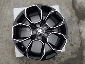 Vand jante de aliaj pentru skoda desing rs pe 17 negru polis — miniatura 4