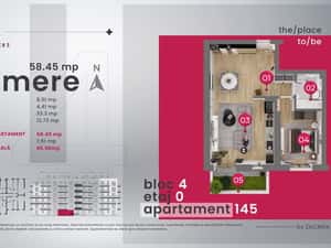 2 camere /65mp utili /parter/Valletta Towers / Craiova — miniatura 3