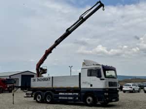 MAN TGA 26.360 camion cu macara 15m 2003 — miniatura 8