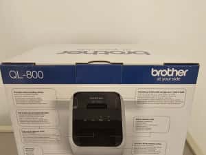Brother QL-800 nou, sigilat, 475 lei – imprimantă etichete USB, rapidă, compactă — miniatura 2