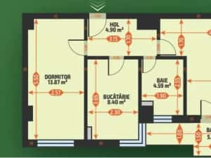 Apartament 2 camere decomandat, boxa si loc de parcare, TVA inclus, comision 0