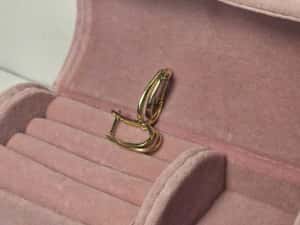 Cercei din aur galben 14K, 2.09 Grame — miniatura 3