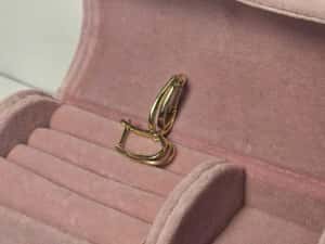 Cercei din aur galben 14K, 2.09 Grame — miniatura 7