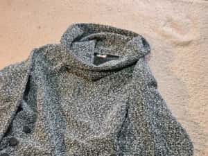 Rochie tricotată cu croială evazată și guler înalt, marimea XXL — miniatura 10