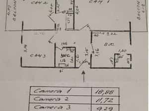 Apartament cu 3 camere, 2 bai Grigorescu zona Al, Vlahuta — miniatura 6