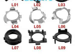 Inele/Adaptoare Bec Led H1,H3,H4,H7,H8,H9,H11,HB3,HB4