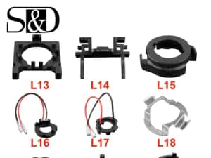 Inele/Adaptoare Bec Led H1,H3,H4,H7,H8,H9,H11,HB3,HB4 — miniatura 4