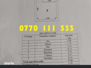 Apartament 2 camere 54mp, confort 1 decomandat, Zona Garii Victoriei — miniatura 4
