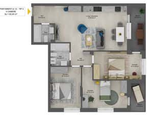Apartament spațios cu 4 camere –DIRECT DEZVOLTATOR — miniatura 3