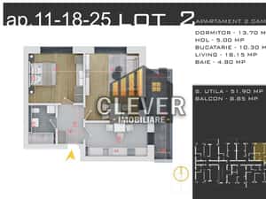 Apartament 2 camere - Promo Parcare, Comision 0, Pallady Metrou Teclu — miniatura 6