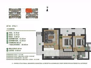 Apartament, 93 m²,  — miniatura 4