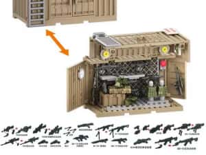 Joc constructii tip Lego Container Militar 107 pcs