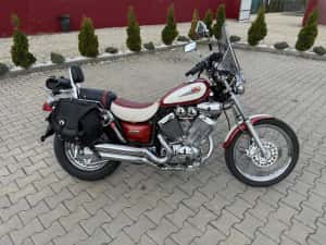 YAMAHA VIRAGO 535 CROM COBURI PIELE LATERALE incalzire mansoane anvelope noi colorit deosebit+saua custom servisata 2025 cu factura 43 cai permis A2 — miniatura 10