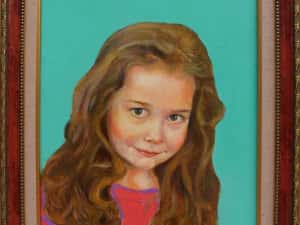 Portret pictat de copil/ adult, Tablou ulei pe panza — miniatura 8