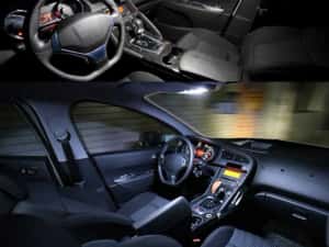 Kit Lampi Led Interior Peugeot 206  307  308 3008 408 508 Citroen C5 — miniatura 3